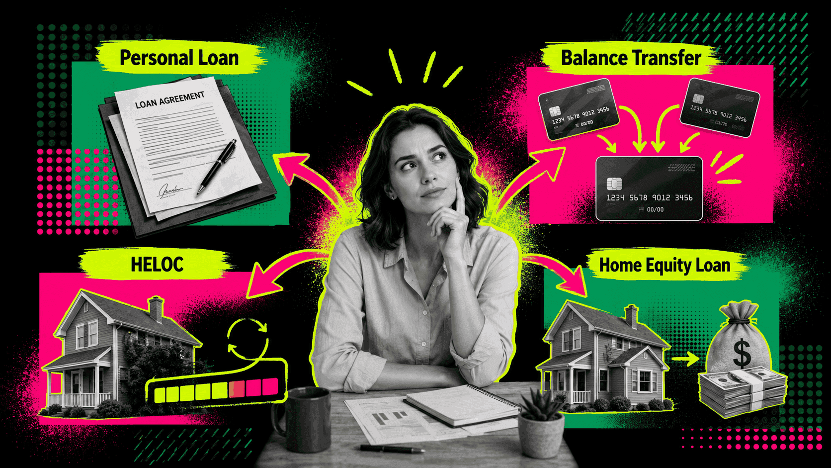 Compare: Personal Loan vs Balance Transfer vs HELOC vs Home Equity Loan